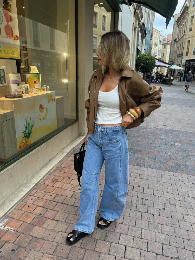 Pantalon Balloon femme taille haute – Style oversize chic – French Retailers