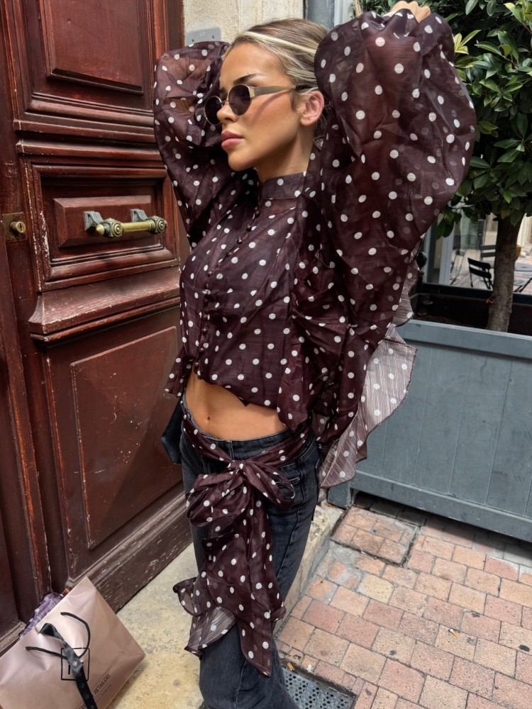 Chemisier à pois pour femmes - French retailers