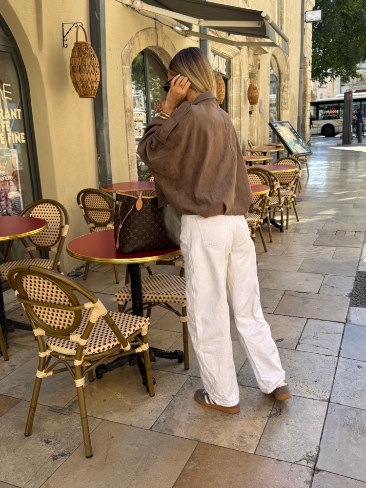 Veste Bomber Bouffante Imitation Daim – Kaki | Bordeaux – Tendance 2025