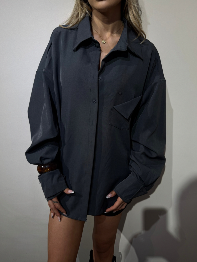 Chemise oversize grise - French retailers