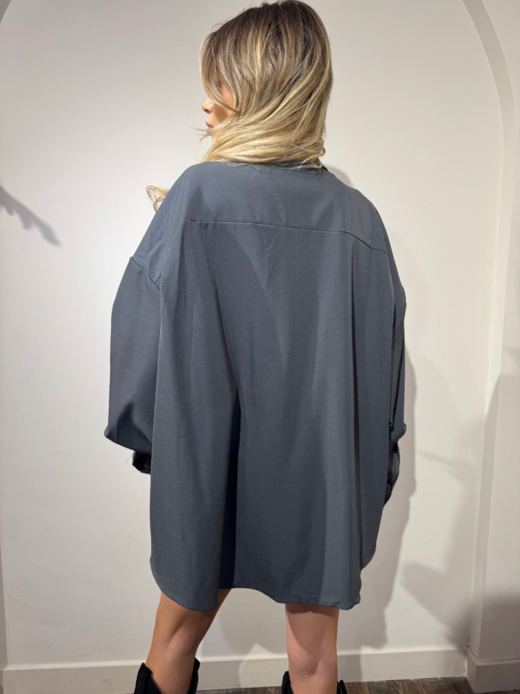 Chemise oversize grise - French retailers