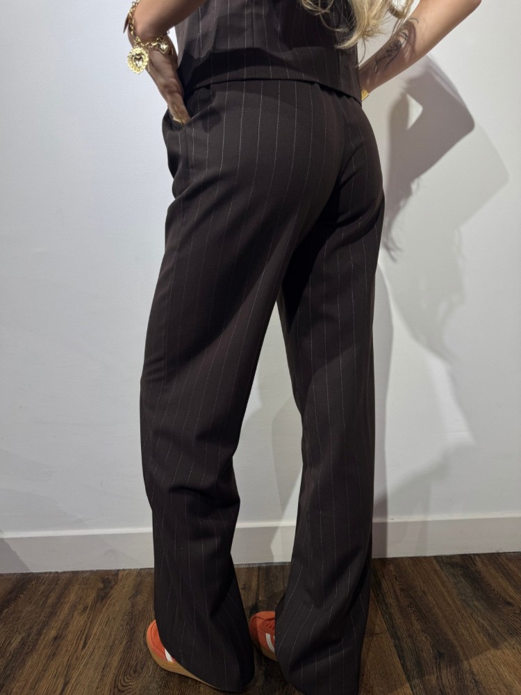 Pantalon Tailleur Femme à Rayures – French Retailers
