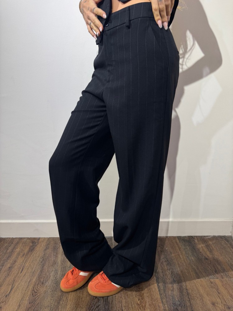 Pantalon Tailleur Femme à Rayures – French Retailers