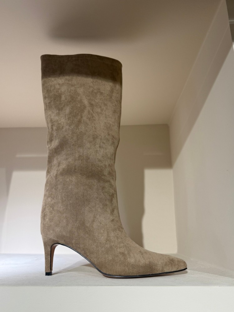 Bottes hautes à talon fin – Effet suédine | French retailers