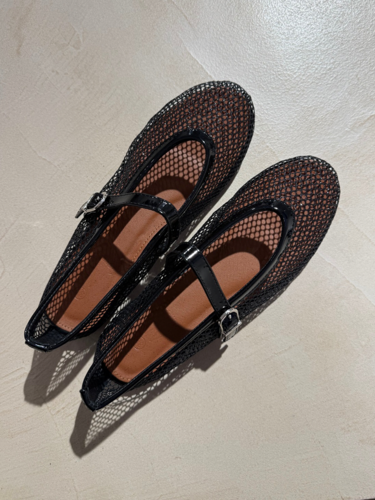 ballerines résille noire - French retailers
