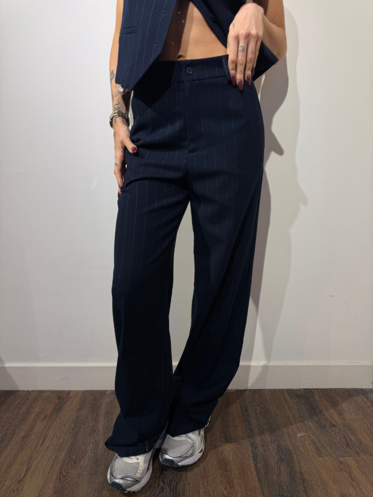 Pantalon Tailleur Femme à Rayures – French Retailers