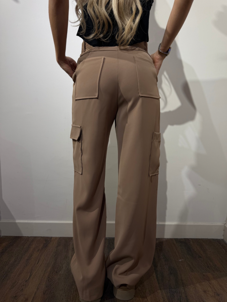 Pantalon coupe droite beige pour femme - French retailers