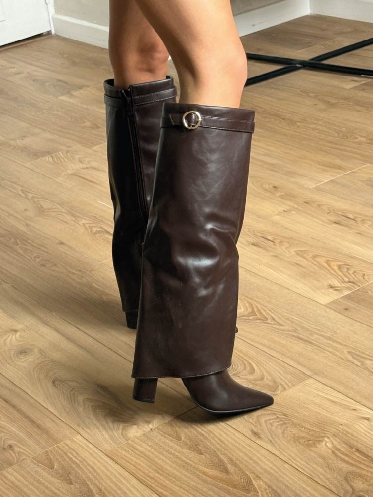 Bottes hautes en similicuir – Élégance & confort - French retailers