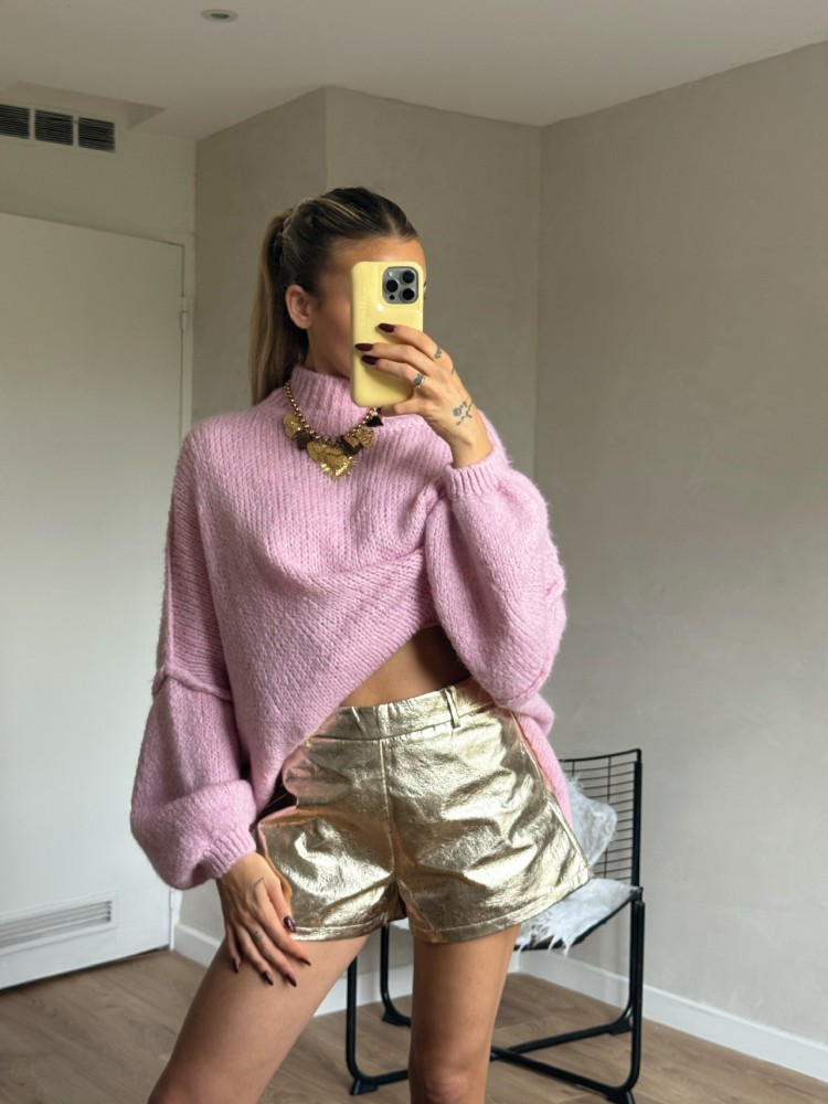 Short métallisé – Doré ou Argenté - French retailers