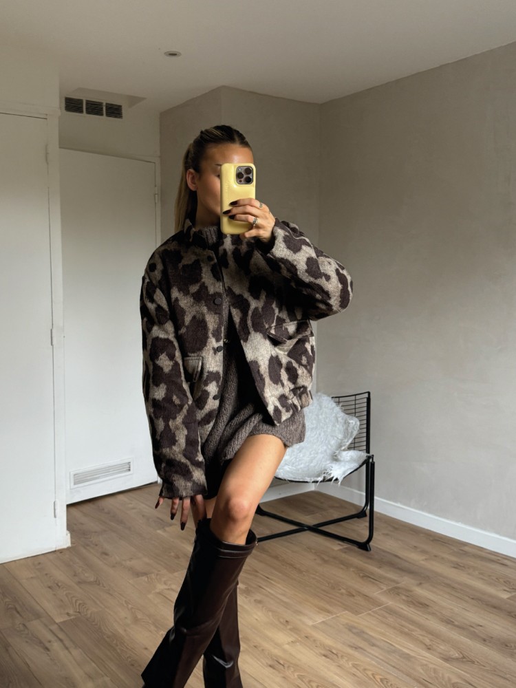 Veste bomber imprimé léopard – French retailers