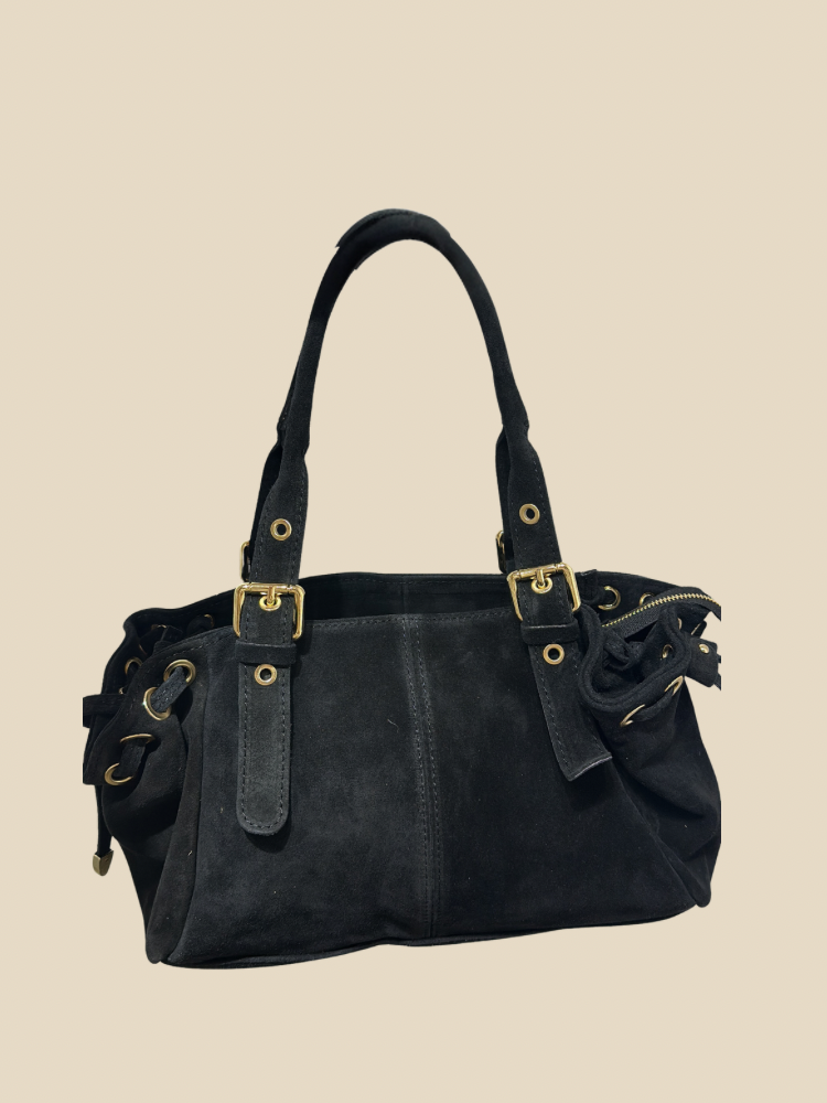 Sac Noir Lou – Élégance et Douceur au Quotidien