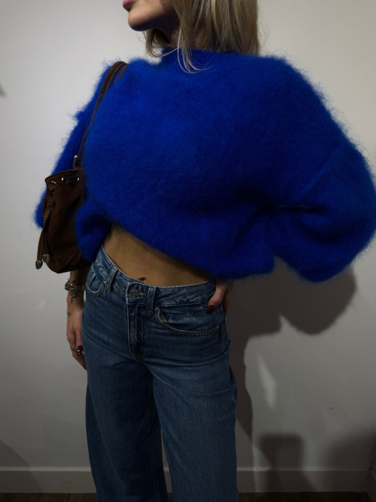 Pull en Mohair manches courtes - French Retailers