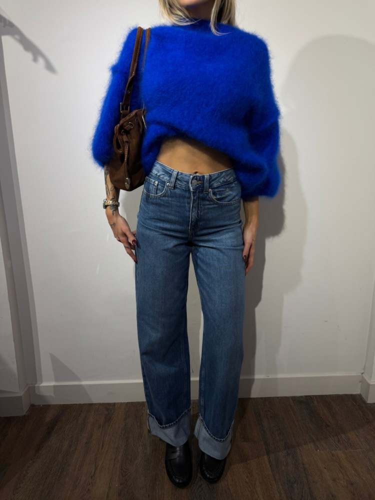 Jean large à revers – Collection French Retailers