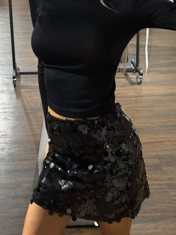 Jupe noire à sequins - French retailers | Nîmes & Avignon