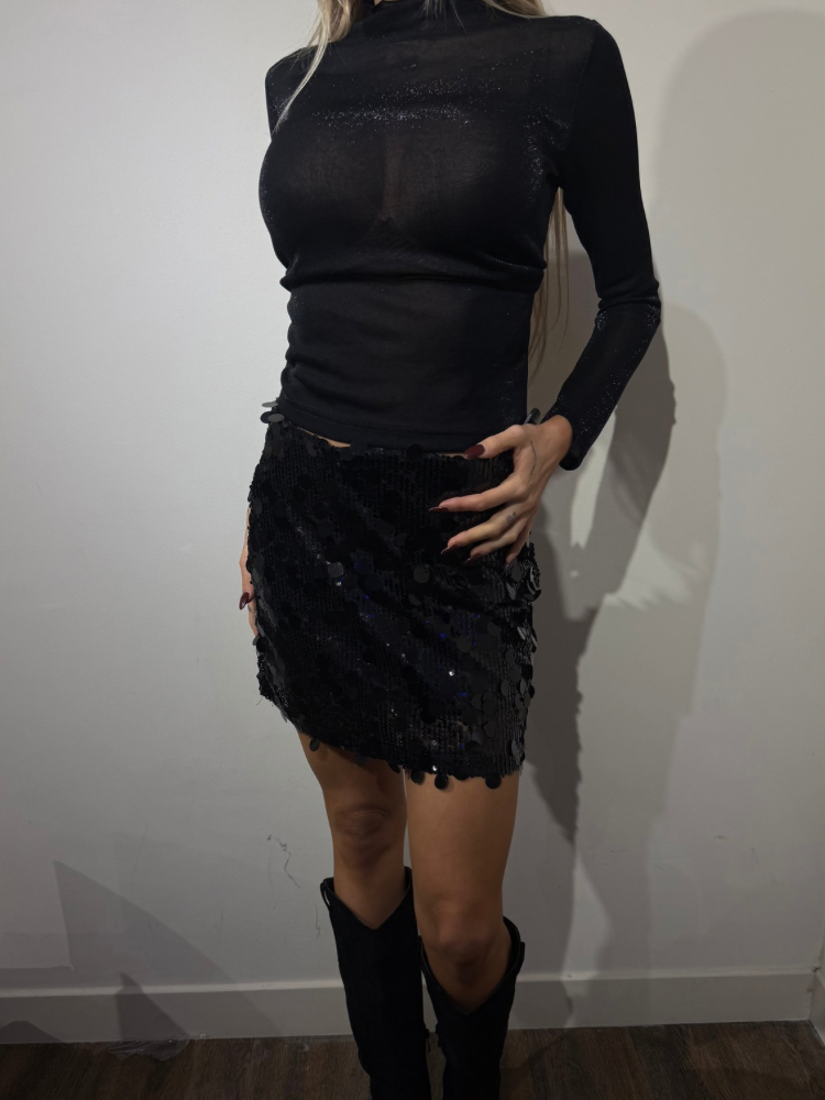 Jupe noire à sequins - French retailers | Nîmes & Avignon