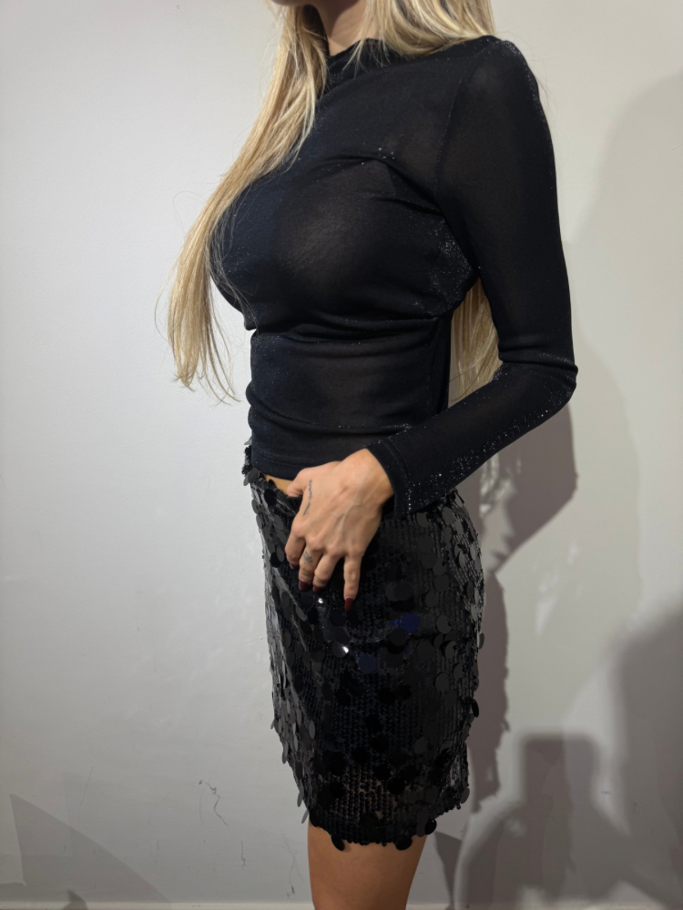 Jupe noire à sequins - French retailers | Nîmes & Avignon
