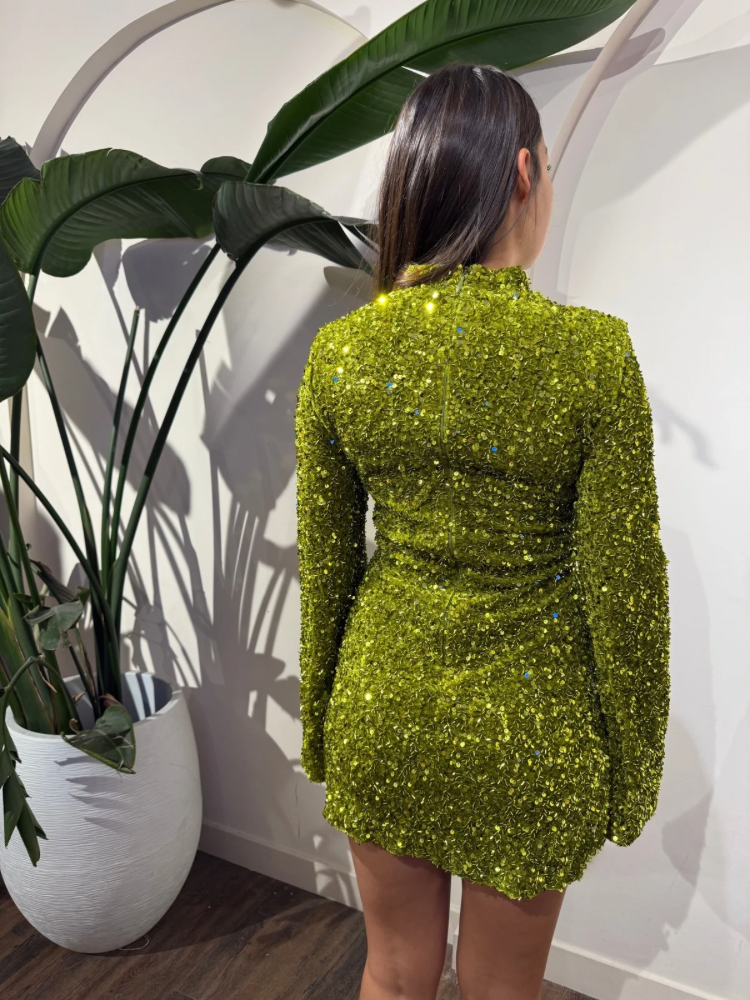 Robe manches longues à paillettes - Noël - French retailers