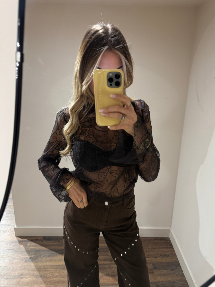 Pantalon à clous marron - French Retailers