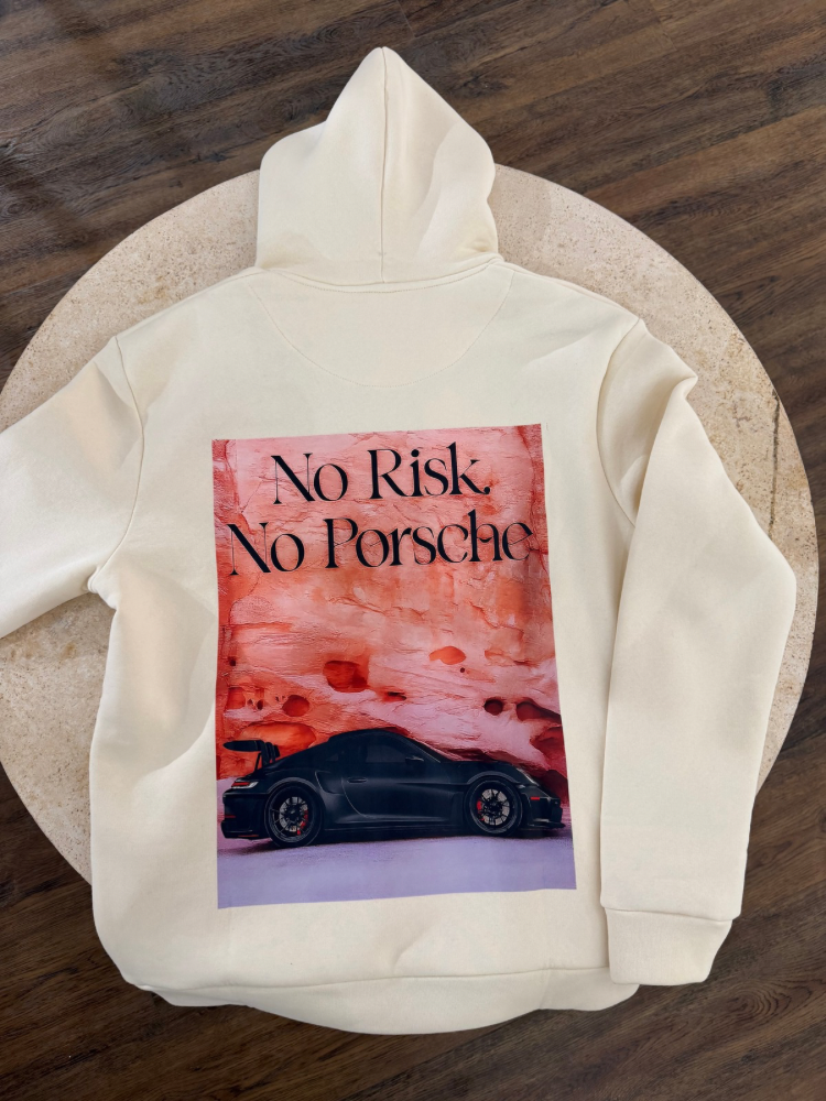 Hoodie « no risk no Porsche » - French retailers