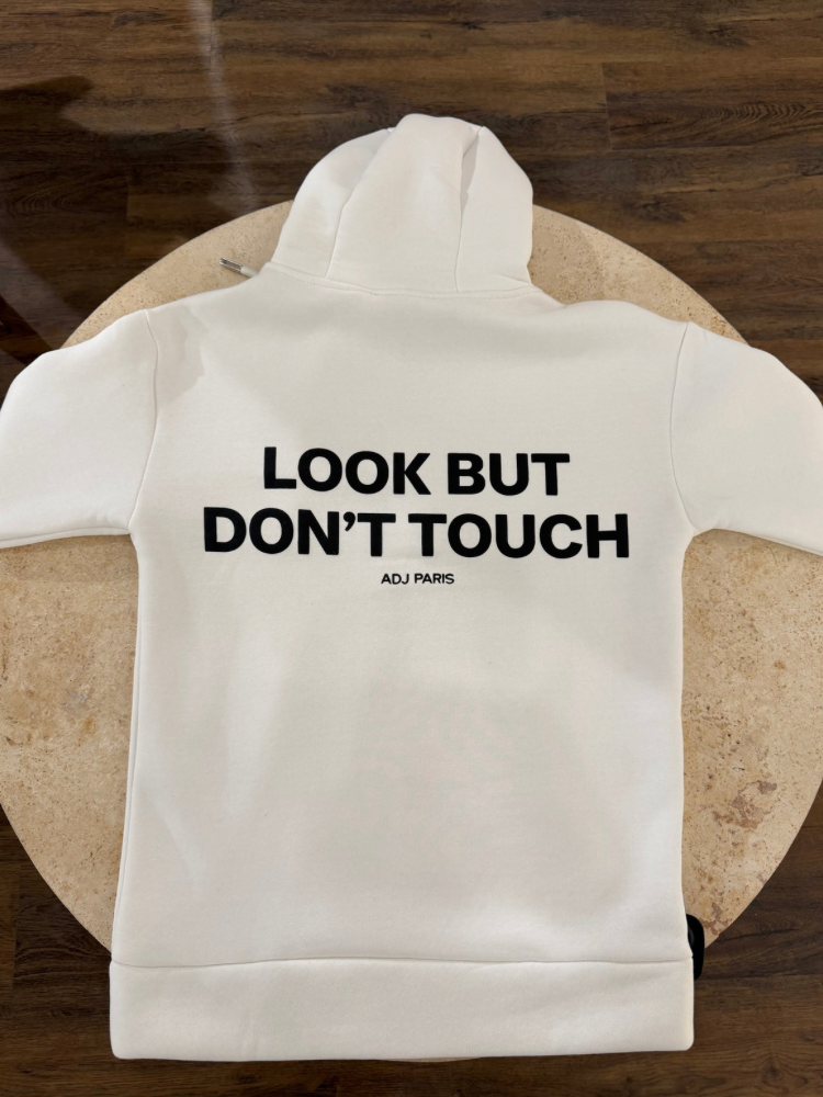 Pull à capuche « look but don’t touch » - French retailers | Nîmes et avignon