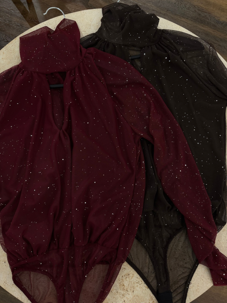 Body à paillettes dos transparent - French retailers