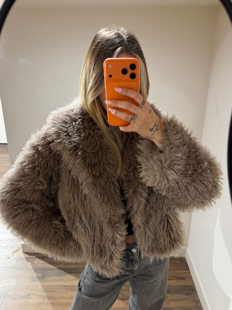 Veste fourrure beige - French Retailers