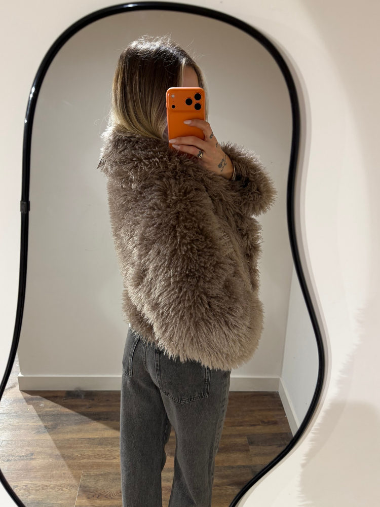 Veste fourrure beige - French Retailers