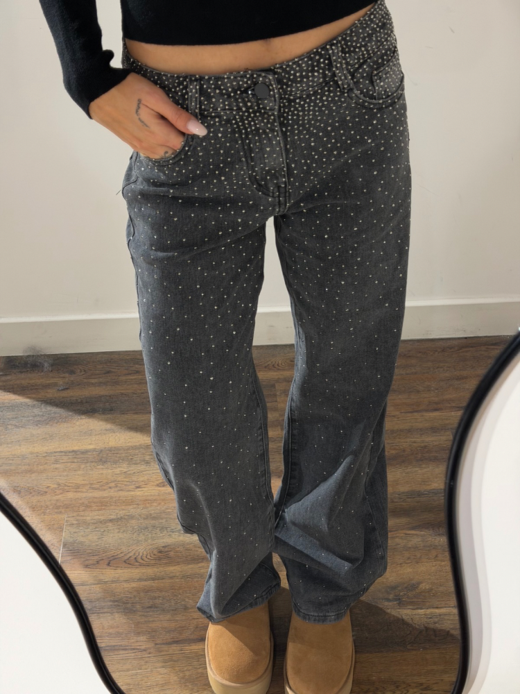 Jean noir à strass - French retailers