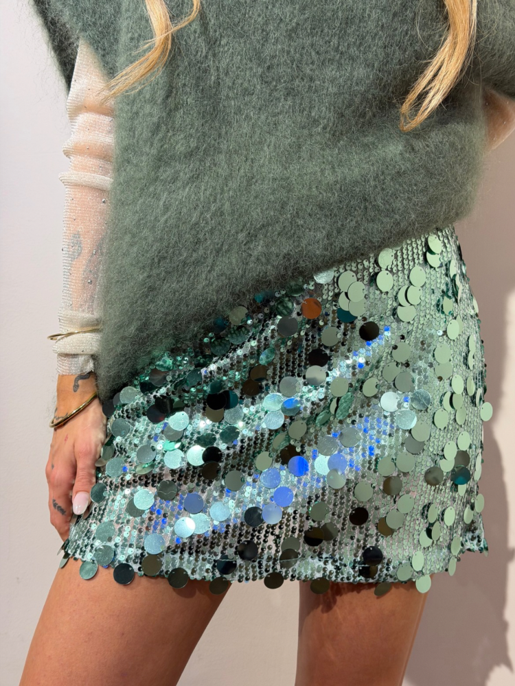 Jupe à sequins beige - French retailers