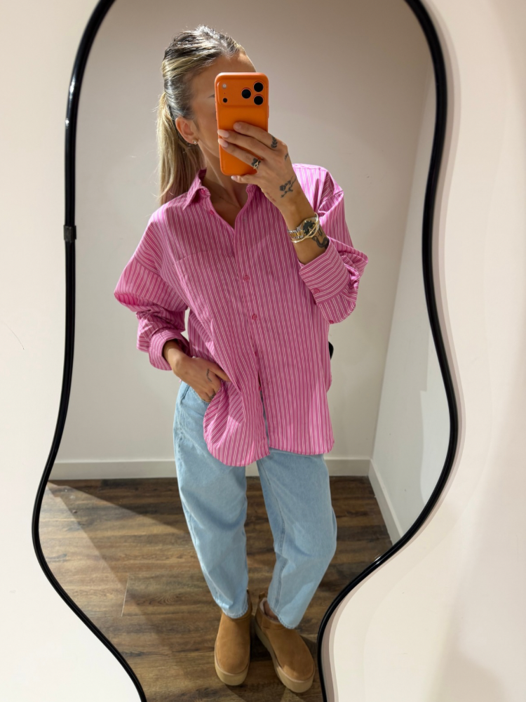 Chemise à rayure rose - French retailers