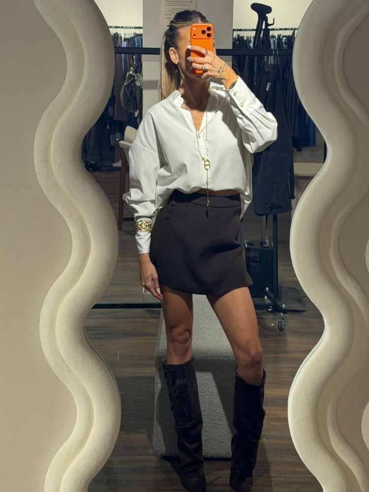 Jupe short avec boutons - French retailers