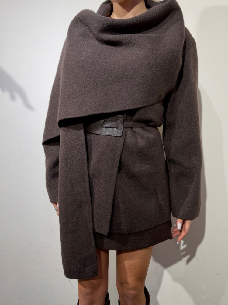 Veste avec écharpe intégré - French retailers