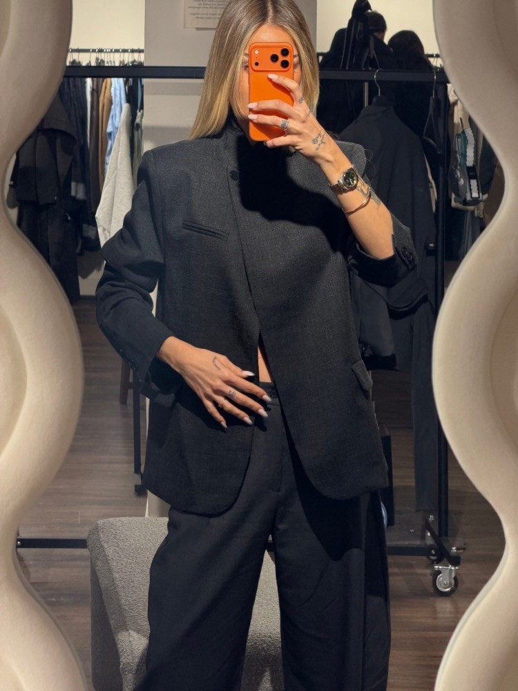 Blazer croisé col montant - French retailers | Nîmes & Avignon