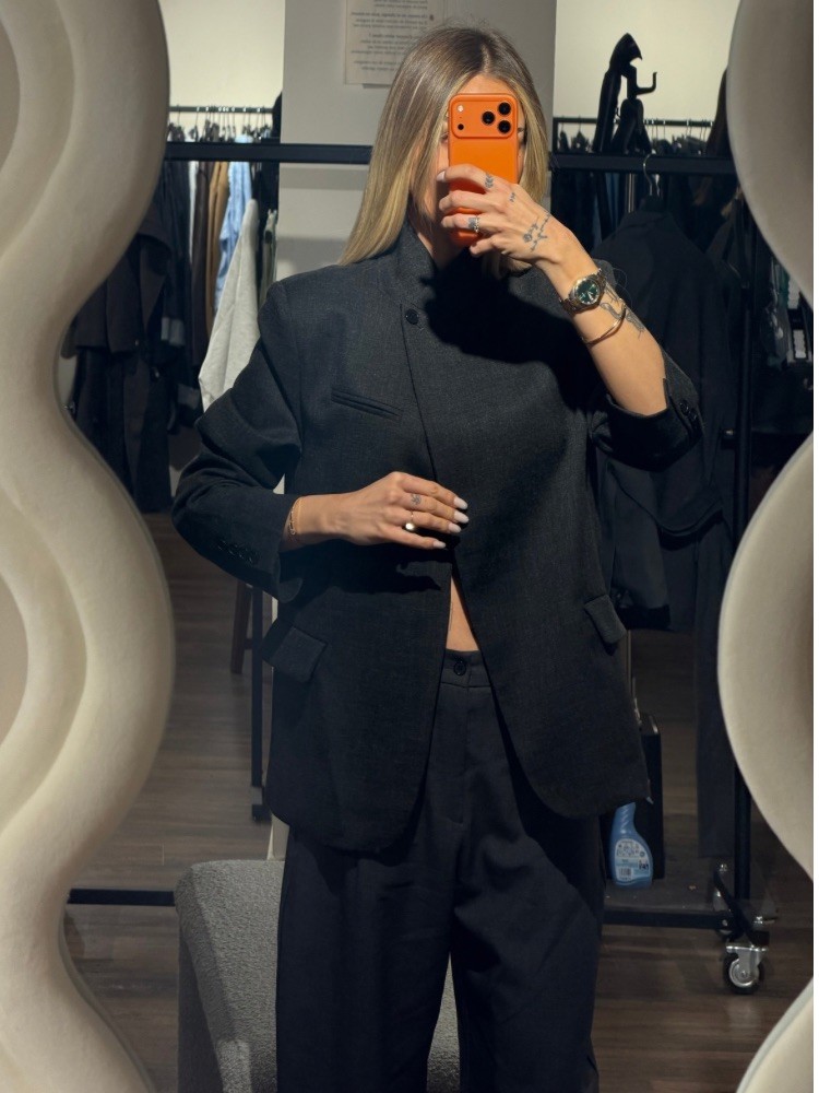 Blazer croisé col montant - French retailers | Nîmes & Avignon