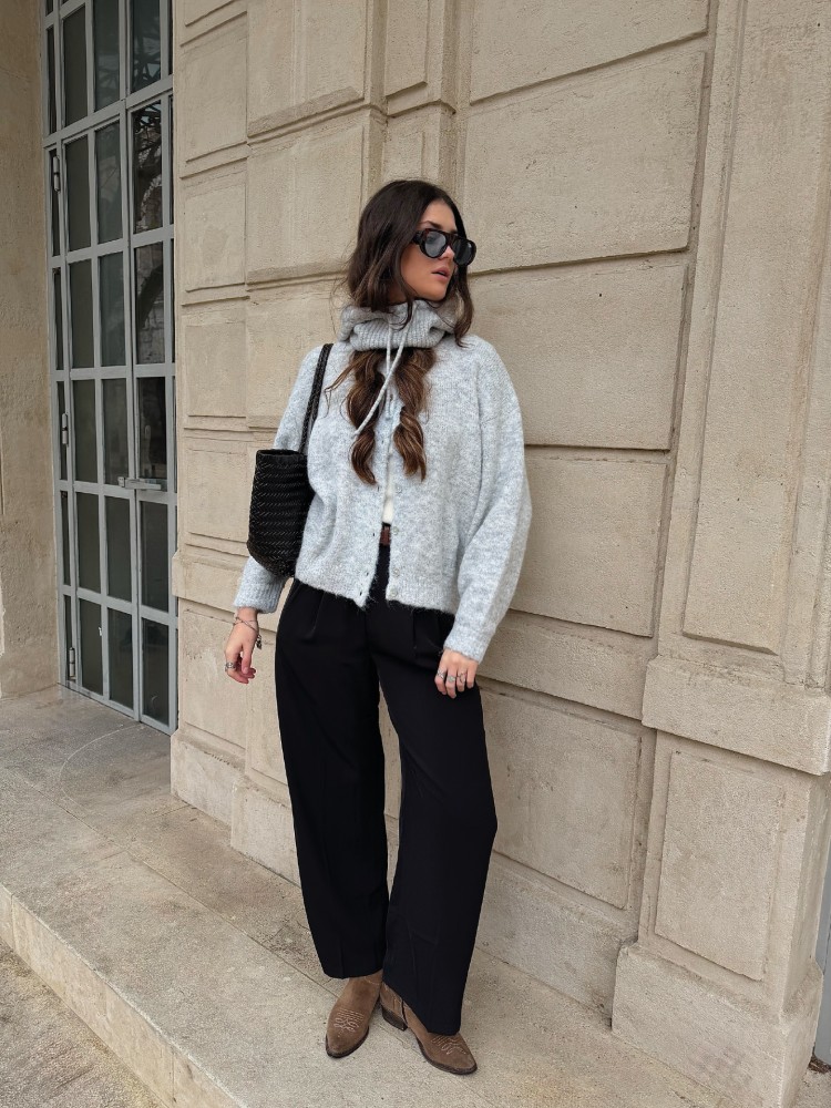 Pantalon à pinces ceinturé - French Retailers