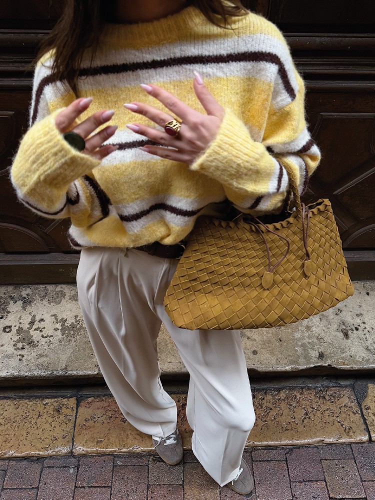 Pantalon à pinces ceinturé - French Retailers