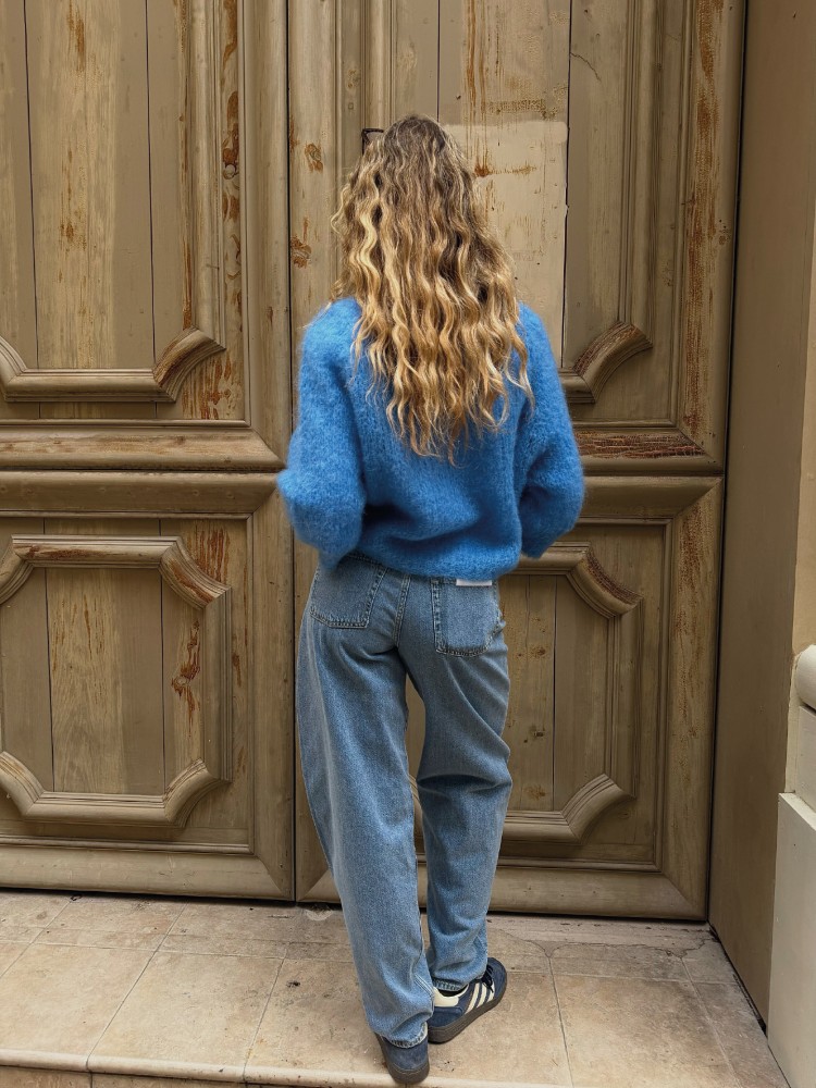 Pantalon en Jean Barrel Bleu Clair – French Retailers