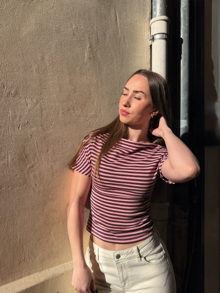 Top à rayures Asymétrique - French Retailers