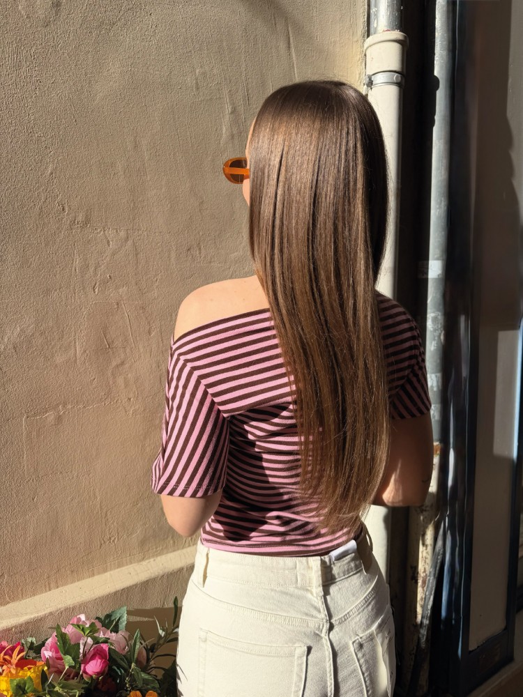 Top à rayures Asymétrique - French Retailers