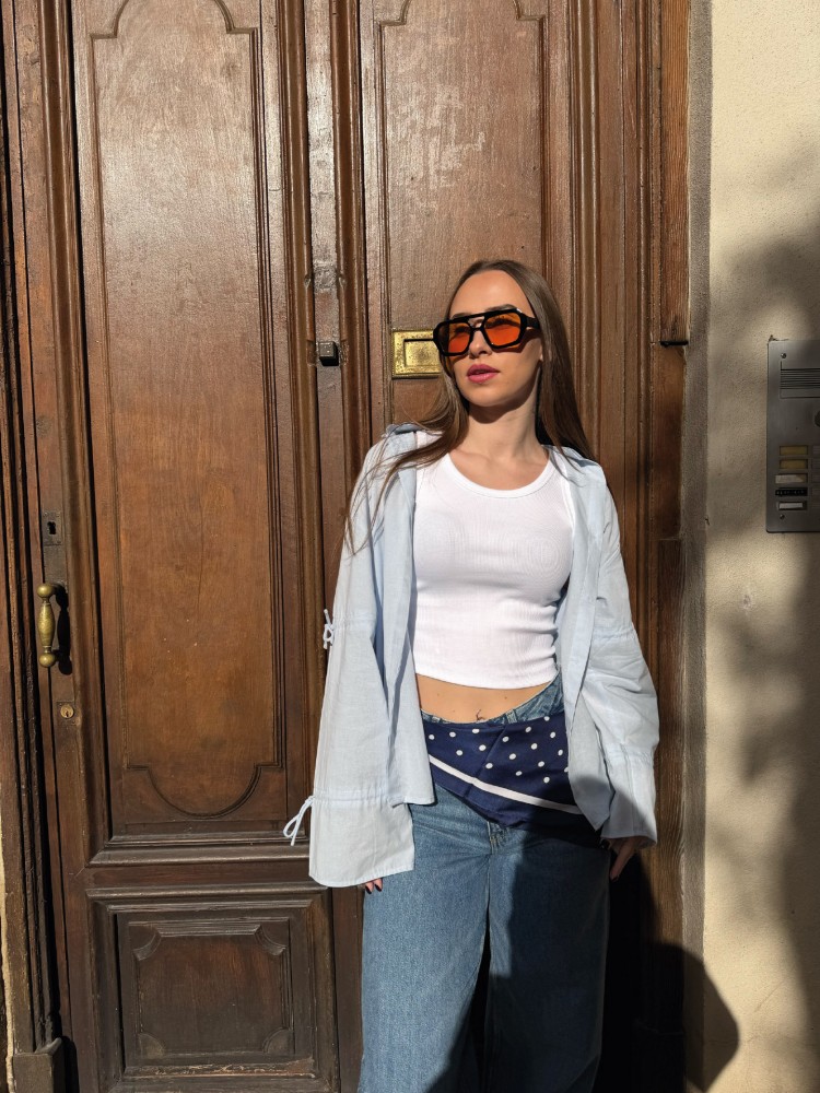 Chemise bleue pour femme - French Retailers