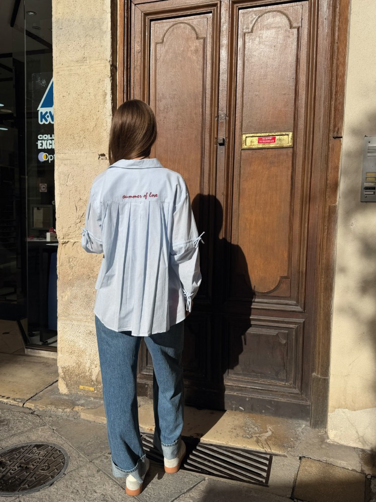 Chemise bleue pour femme - French Retailers