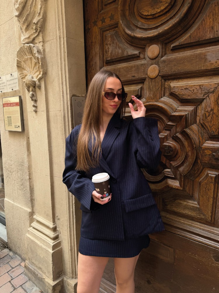 Blazer oversize à rayures - French retailers