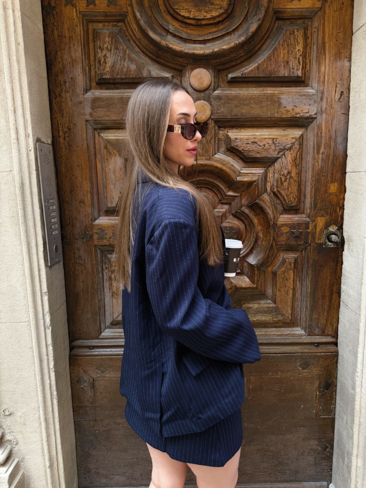 Blazer oversize à rayures - French retailers