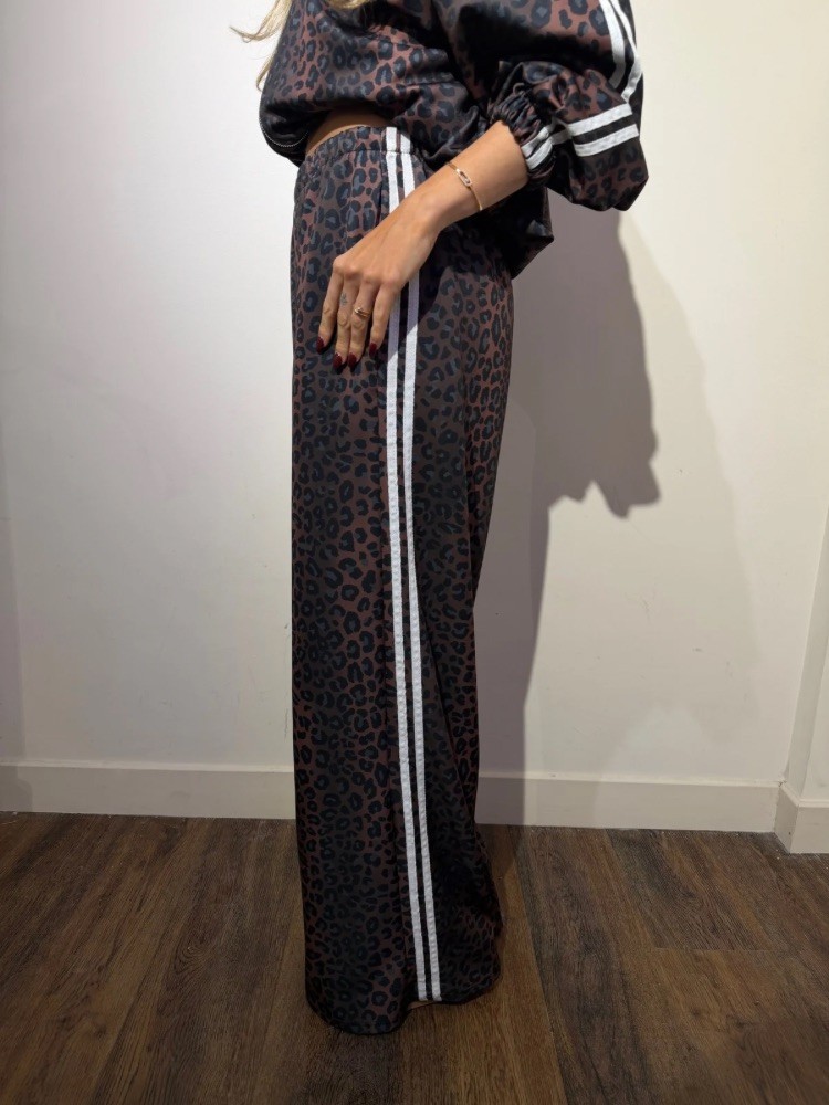 Pantalon Léopard avec bandes - French Retailers