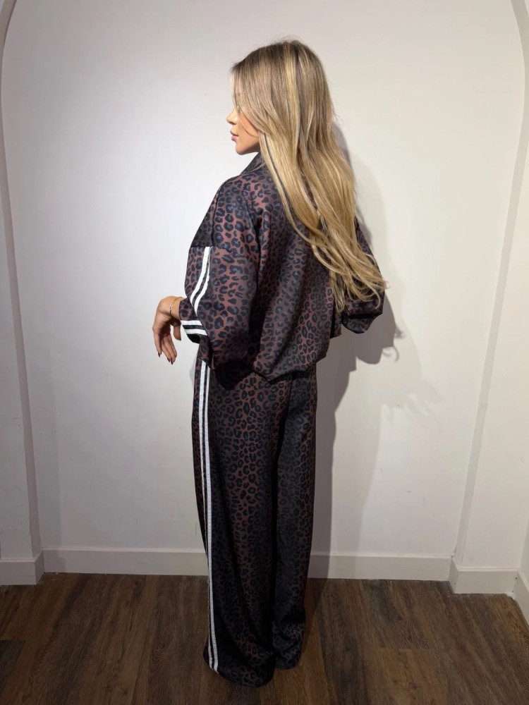 Pantalon Léopard avec bandes - French Retailers