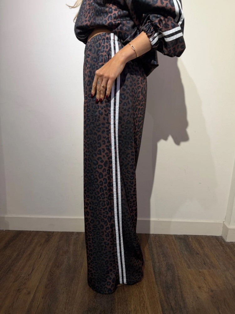 Pantalon Léopard avec bandes - French Retailers
