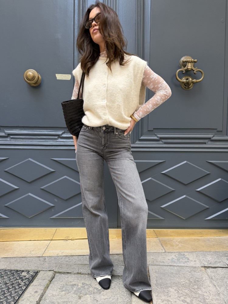 Pantalon taille basse Wide leg - French Retailers