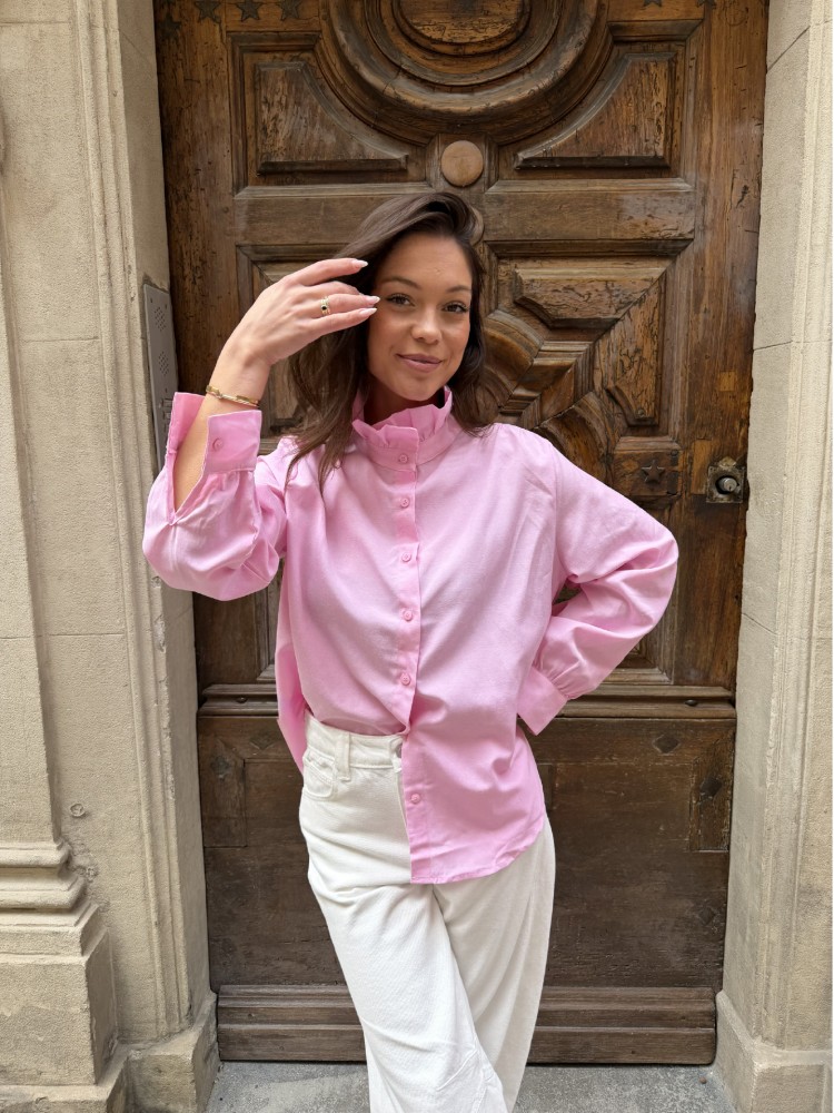 Chemisier rose à col - French Retailers