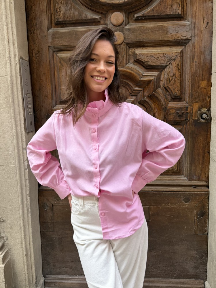 Chemisier rose à col - French Retailers