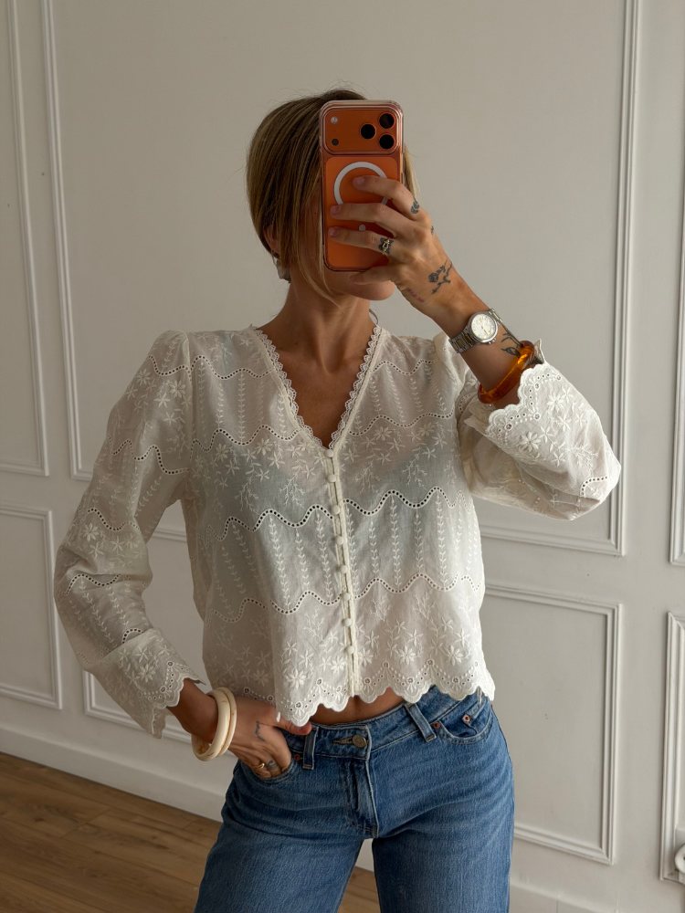 Blouse bohème blanche - French retailers - Nimes et Avignon
